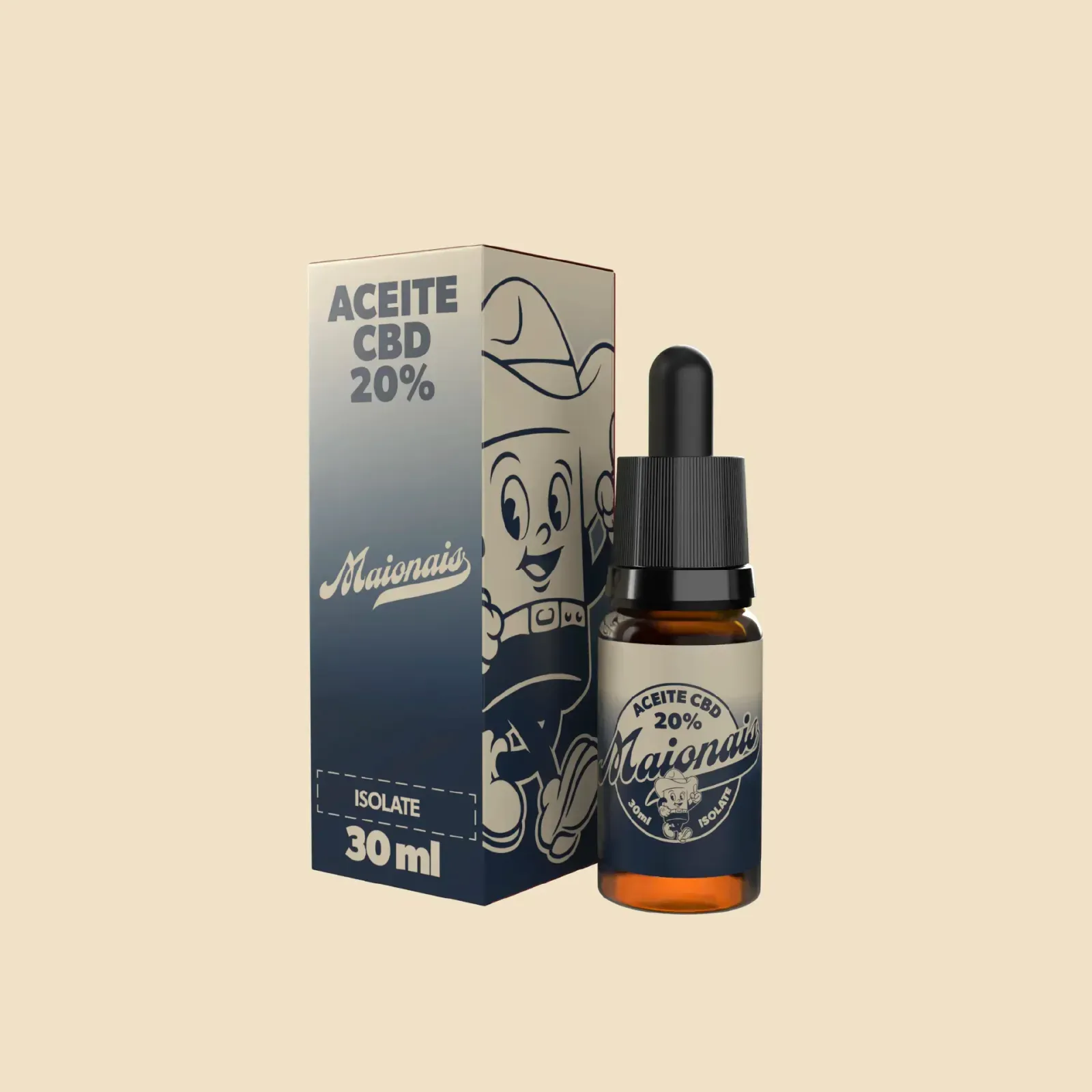 aceite 20% isolate 30ml maionais cbd