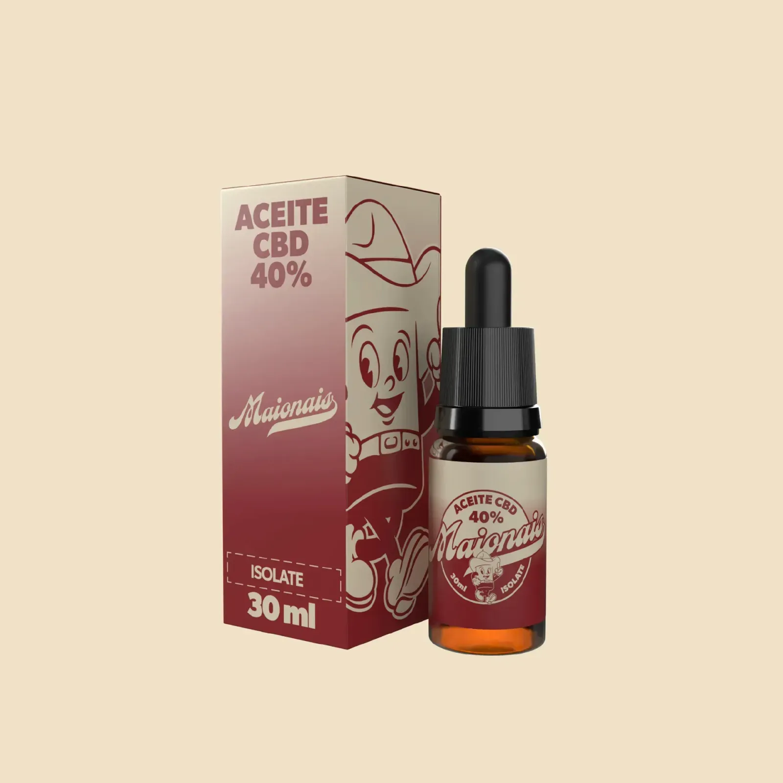 aceite 40% isolate 30ml maionais cbd
