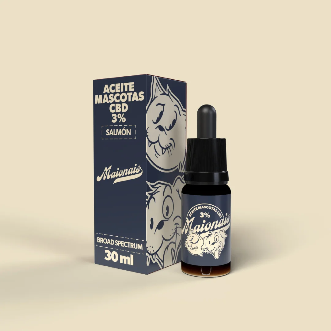 aceite mascotas 3% salmón 30ml maionais cbd