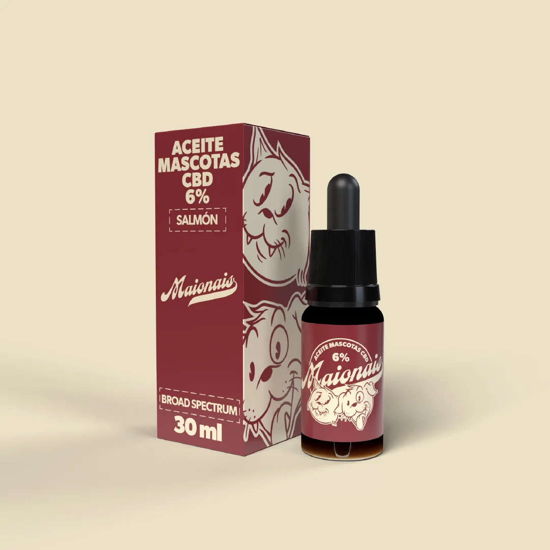 aceite mascotas 6% salmón 30ml maionais cbd